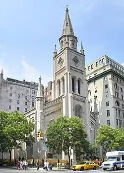 Marble Collegiate Church (1851–1854); for many years Norman Vincent Peale was its pastor