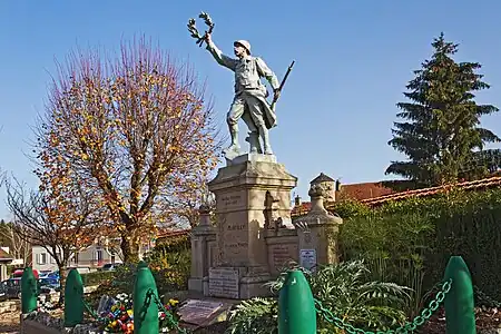 A World War I memorial in Marcilly-sur-Tille