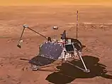 Artists' impression of the Mars Polar Lander