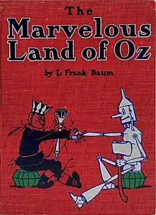 Cover of The front cover of The Marvelous Land of Oz (1904)