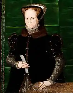 Mary I, c. 1555–58, oil on panel