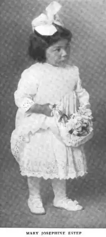 Daggett grandchild Mary Jo Estep {1909/1910-1992} age 5 in 1916