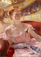 Woman with a Pearl Necklace in a Loge, 1879, oil on canvas, 81 × 60 cm, Philadelphia Museum of Art