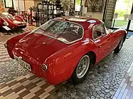 Rear view of a Pinin Farina-bodied Berlinetta at the Umberto Panini museum