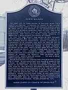 John Mason Plaque