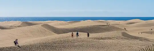 Sand dunes at Maspalomas