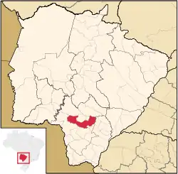 Location in Mato Grosso do Sul