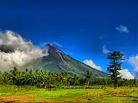 Mayon Volcano seen from Camalig