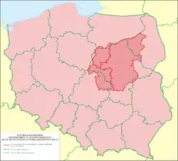 Three historical Mazovian voivodeships in comparison with contemporary Polish voivodeships