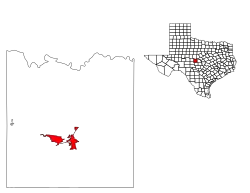 Location of Brady, Texas