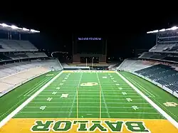 McLane Stadium interior facing south