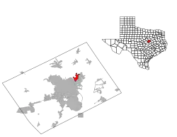 Location of Lacy Lakeview, Texas