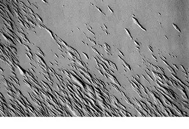 Yardangs in the Medusae Fossae (THEMIS)