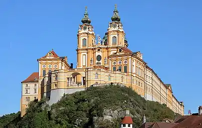 Baroque architecture: Melk Abbey, Austria