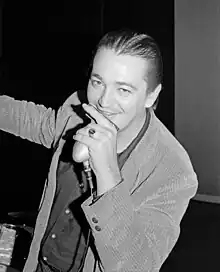 Memphis Charlie Musselwhite, blues singer and harmonica player, posing after a concert in Minneapolis, Minnesota, in 1971.