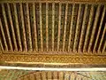 Painted wood ceiling in the pavilion