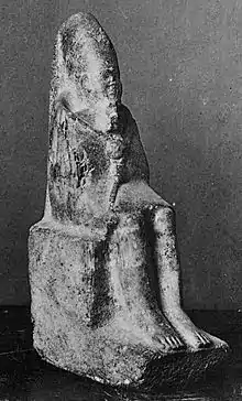 Statue of Menkauhor wearing the dress of the Sed festival from Memphis