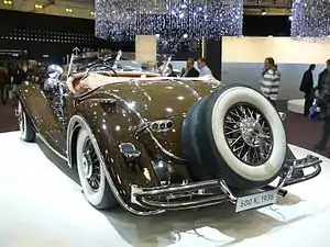 Mercedes-Benz 500K from the rear