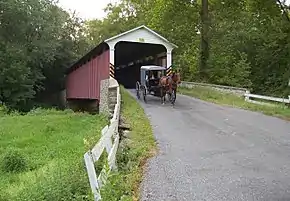 Mercer's Mill Covered Bridge on the Chester County border in Salisbury Township.