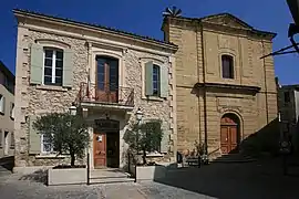 Town hall and church