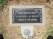 Grave site of Daniel Webster Jones (1830–1915), Block #24.