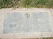 Grave site of Dr. Lucius C. Alston (1892–1958), Block #683.