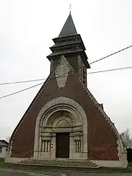 The church in Mesnil-en-Arrouaise