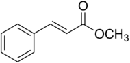 Skeletal formula of methyl cinnamate