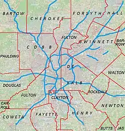 Cartersville is located in Metro Atlanta