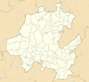 Location of Ciudad Sahagún