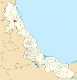 Location in Veracruz