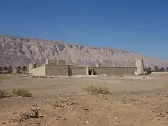 Jebel Hafeet, which the governorate shares with the U.A.E., as viewed from Mezyad Fort in the adjacent Emirati city of Al Ain