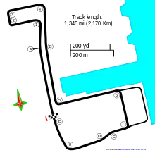 Layout of the Biscayne Bay Street Circuit