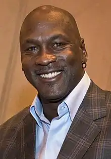 A photograph of Michael Jordan