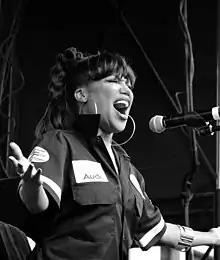 Michel'le performing in 2015