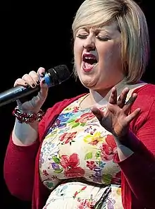 McManus performing at the Glasgow East Woman of the Year, 2010