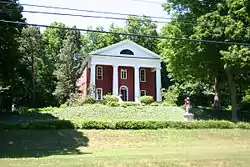 Middlebury Academy: first high school in the Holland Purchase, now listed in the National Register of Historic Places is in Wyoming, New York