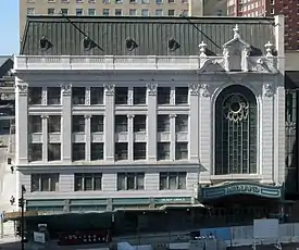 The Midland Theatre in Kansas City, MO. Shown during its 2006–2008 renovations