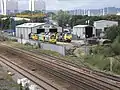 The Freightliner maintenance depot at Leeds Midland Road.