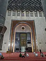 New Formalism-style prayer hall of the Istiqlal Mosque in Jakarta, Indonesia