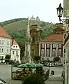 Main square view towards the chapel