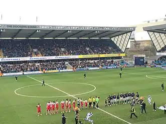 Millwall and Charlton play at The Den in 2015