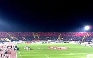 Ultras Ahlawy Tifo Before cairo derby in 2007–08 Egyptian Premier League