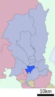 Location of Minami-ku in Kyoto