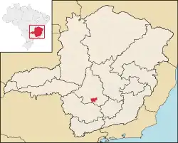 Location in Minas Gerais  state