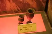 An ancient mini-jar and a goblet