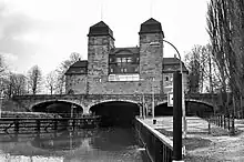 Mittelland Canal/ River Weser Lock in Minden taken in 1977