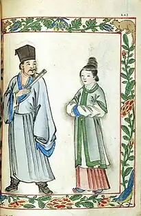 Another Chinese couple wearing hanfu from Ming Dynasty