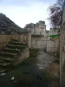 Ruins of the Khirbat al-Minya in Galilee