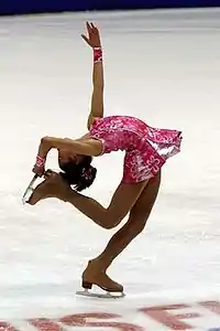 Catch foot layback spin(Mirai Nagasu)